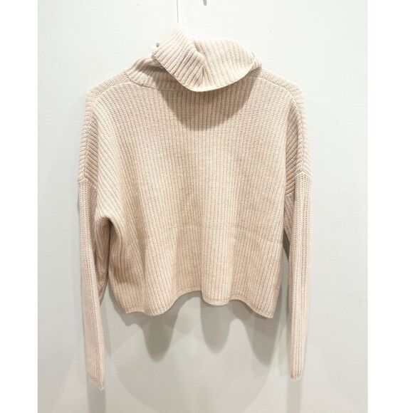 Madewell resourced cashmere turtleneck sweater beige - Picture 2 of 4